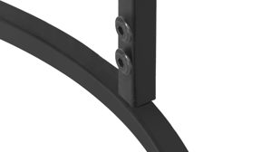 Beistelltisch Mirrors and more aus Metall in Silber Beistelltisch Padma Silber & Schwarz - Durchmesser ca. 41 cm