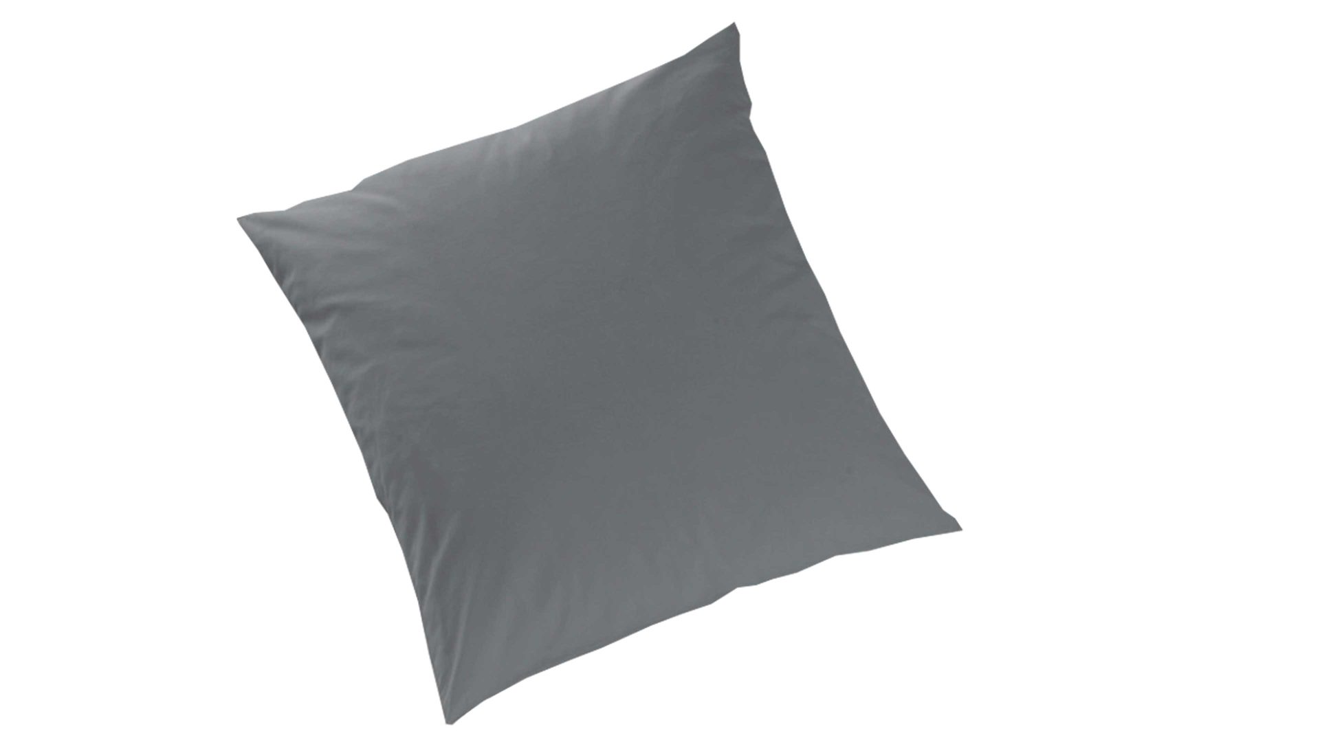 Bettwäsche-Set H. g. hahn haustextilien® aus Stoff in Dunkelgrau HAHN Luxus-Satin-Bettwäsche Sempre graphitfarbener Baumwollsatin – zweiteilig, ca. 155 x 200 cm