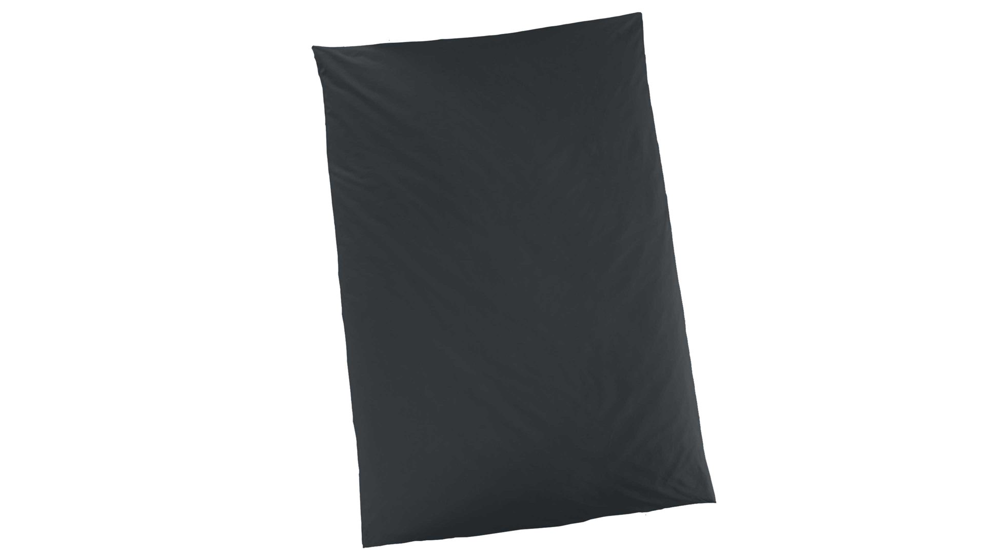 Bettwäsche-Set H. g. hahn haustextilien® aus Stoff in Schwarz HAHN Luxus-Satin-Bettwäsche Sempre - Heimtextilien schwarzer Baumwollsatin - zweiteilig, ca. 135 x 200 cm