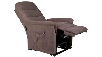 Fernsehsessel Duo collection aus Stoff in Braun TV-Sessel graubrauner Stoffbezug Palermo