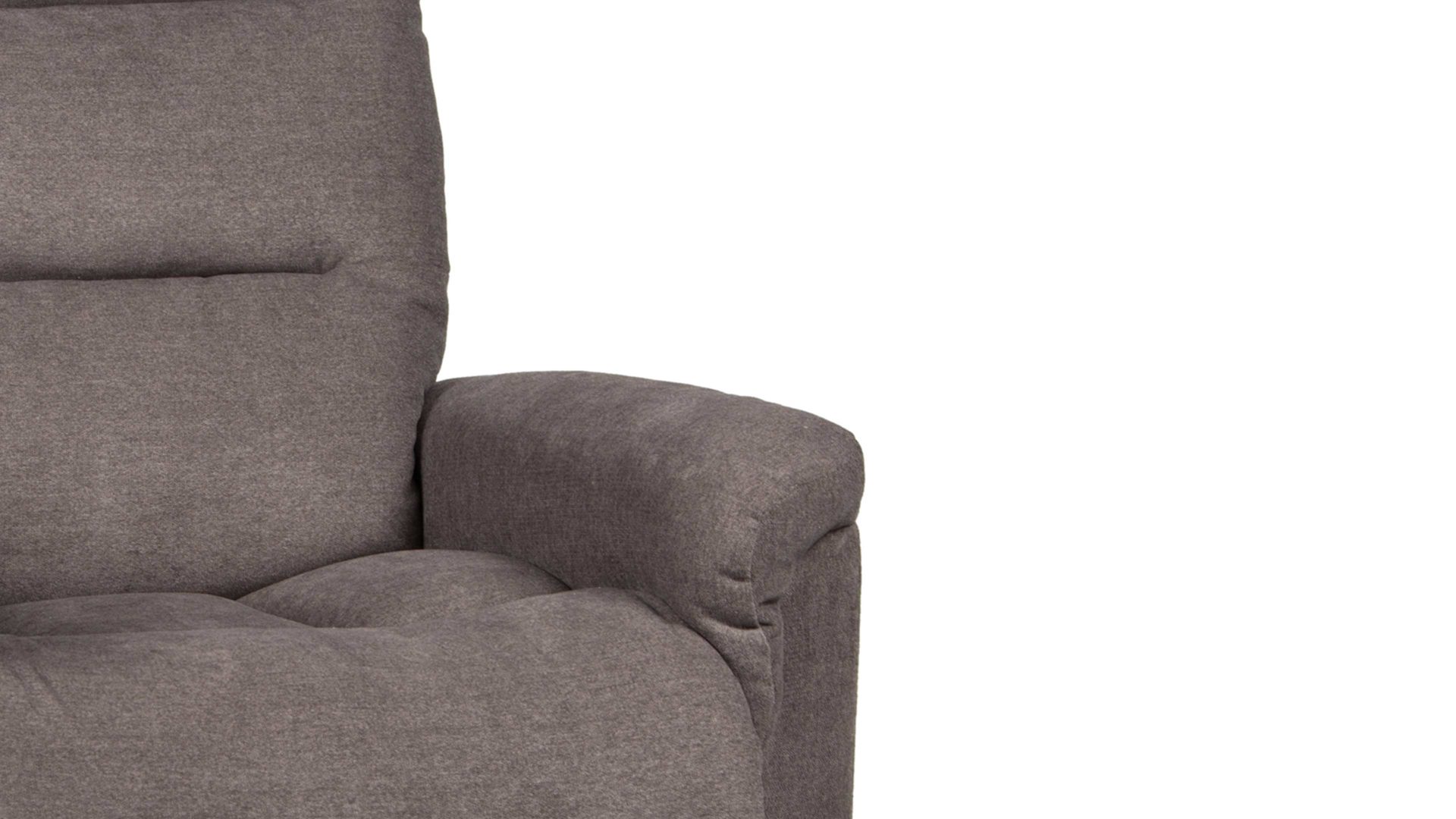 Fernsehsessel Duo collection aus Stoff in Braun TV-Sessel graubrauner Stoffbezug Palermo