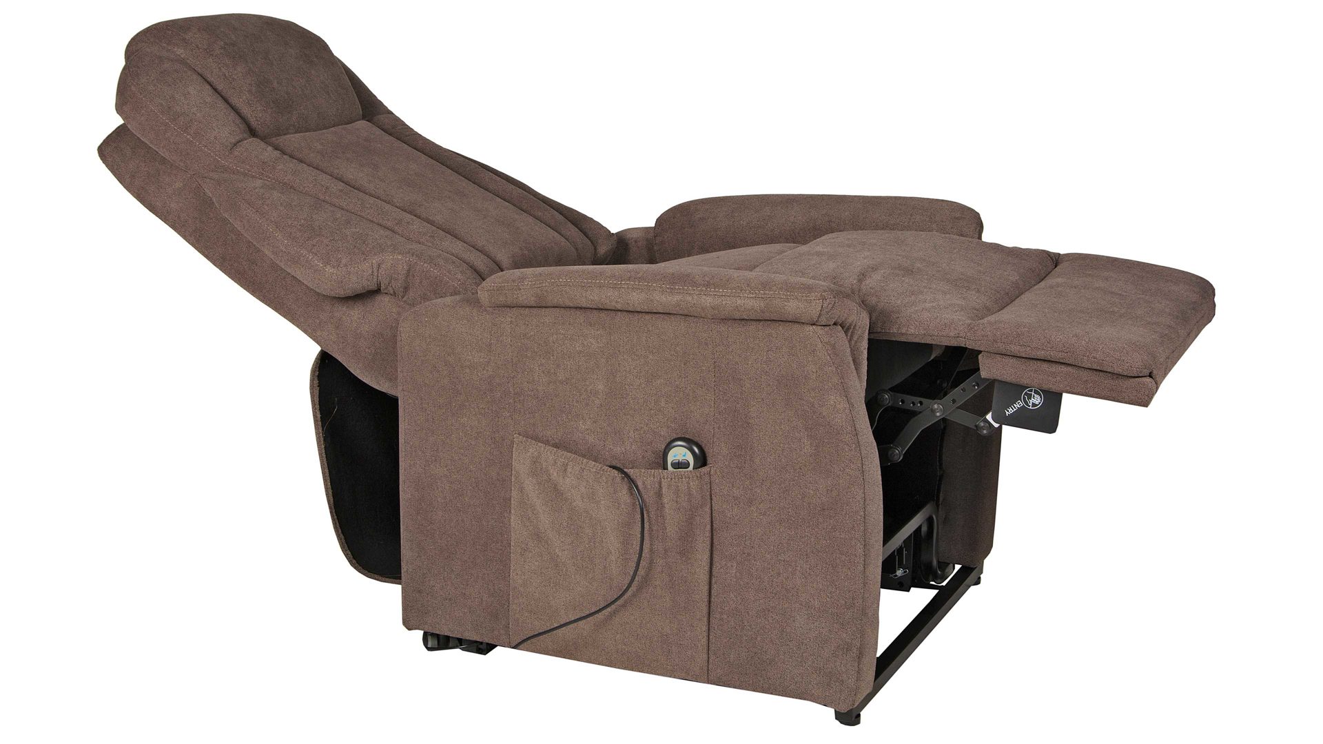 Fernsehsessel Duo collection aus Stoff in Braun TV-Sessel dunkelbrauner Stoffbezug Bari