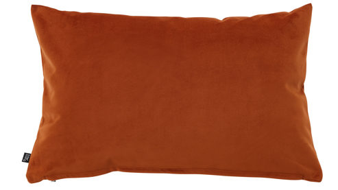 Kissenbezug /-hülle Interliving aus Stoff in Orange Interliving Kissenhülle Serie 9120 rostfarbener Samt - ca. 40 x 60 cm