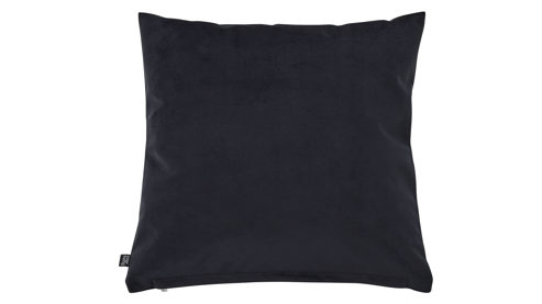 Kissenbezug /-hülle Interliving aus Stoff in Schwarz Interliving Kissenhülle Serie 9120 schwarzer Samt - ca. 45 x 45 cm