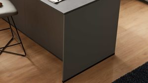 Einbauküche culineo® aus Holz in Dunkelgrau Culineo® Einbauküche C357 mit SIEMENS Einbaugeräten Schiefergrau - Stellfläche ca. 250 x 275 cm