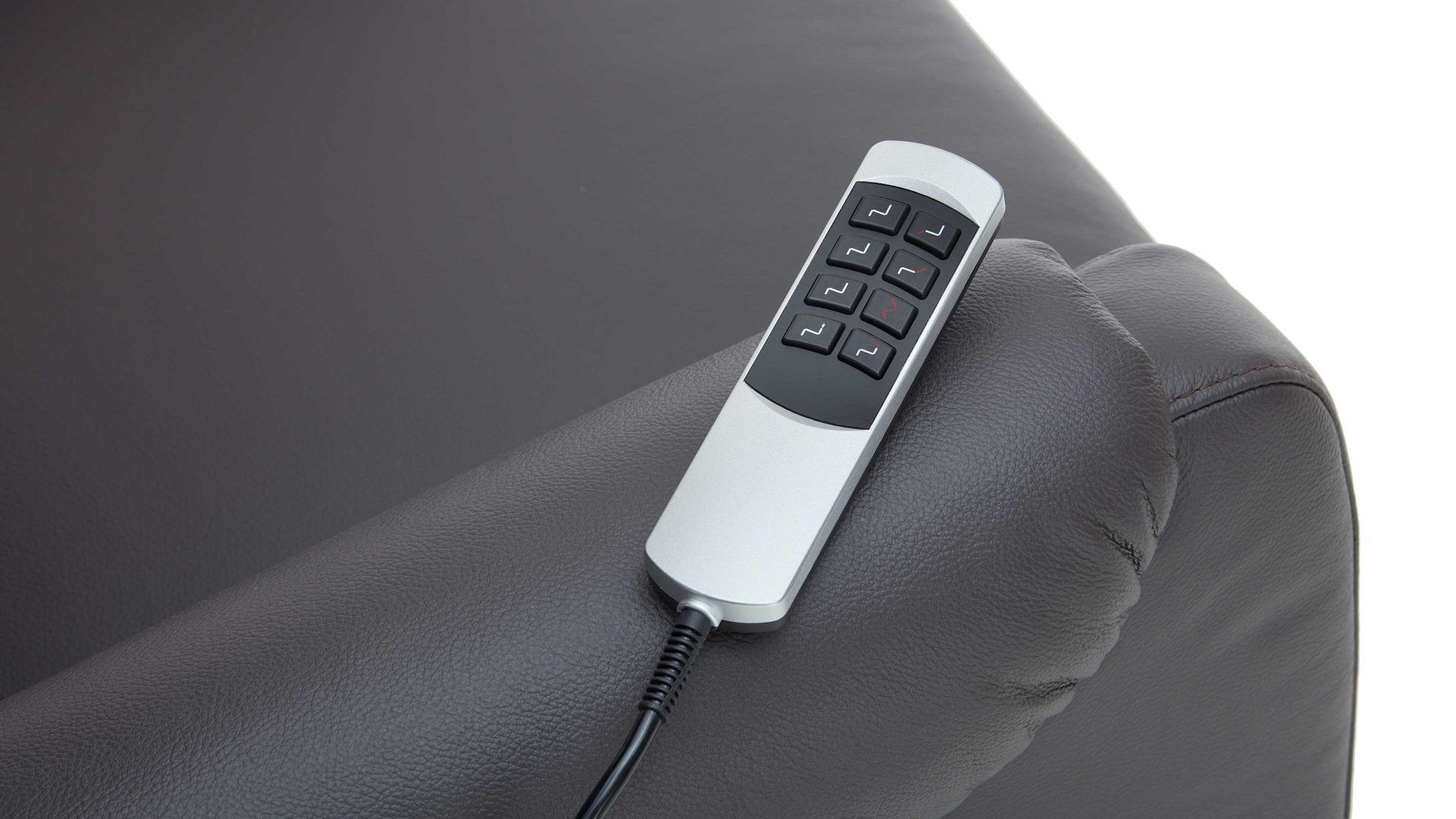 Relaxsessel Steinpol polsteria aus Leder in Dunkelbraun TV-Sessel Carlos moccafarbenes LongLife-Leder Punch – ein Motor & Aufstehhilfe