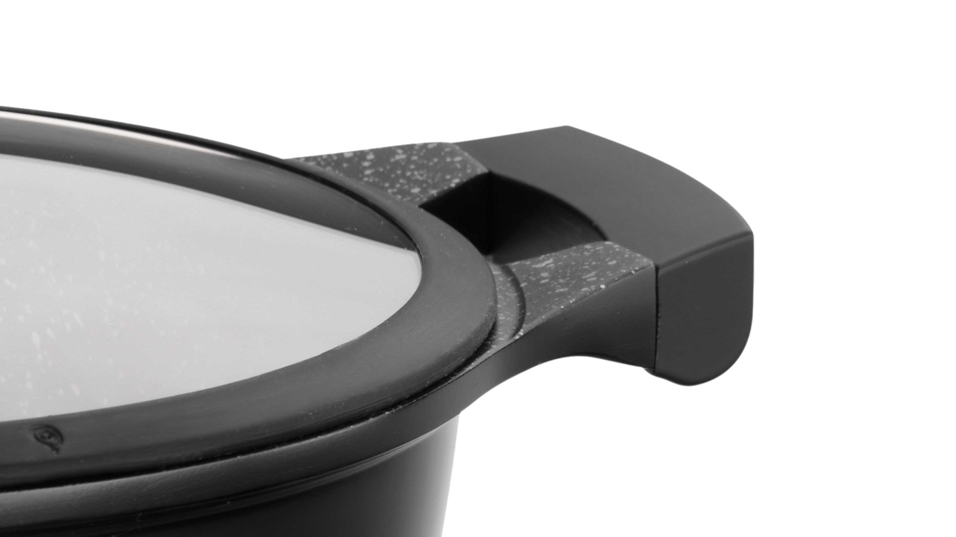 Topf Kela | keck & lang aus Metall in Schwarz kela Kochtopf Stella Nova schwarzes Aluminium  - ca. 3,5 Liter