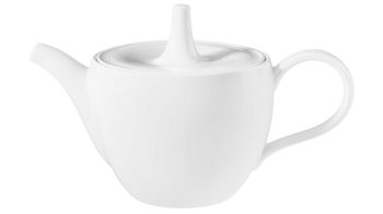 Teekanne Seltmann aus Porzellan in Weiß Seltmann Geschirrserie Beat 3 – Teekanne weißes Porzellan – ca. 1300 ml