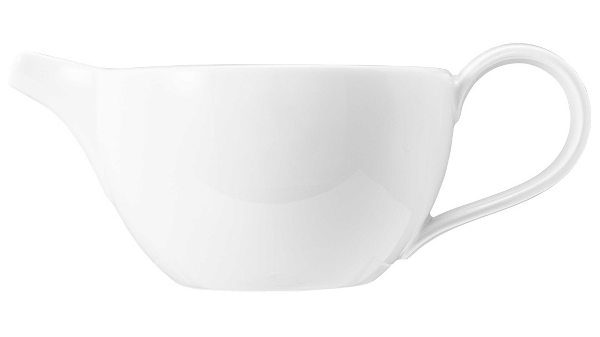 Sauciere Seltmann weiden aus Porzellan in Weiß Seltmann Geschirrserie Beat 3 – Sauciere weißes Porzellan – ca. 580 ml