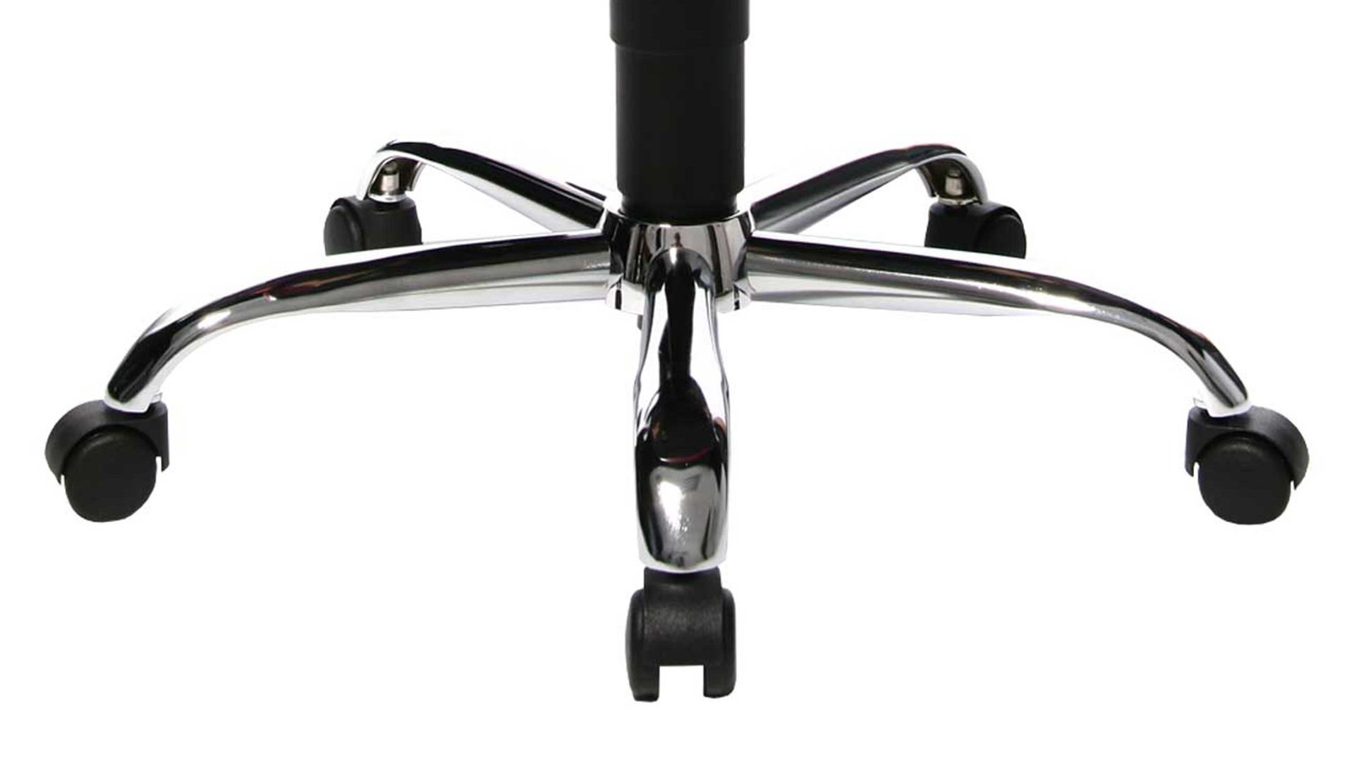 Drehstuhl OrthoSedis aus Stoff in Pink Bürodrehstuhl OrthoSedis 10 als Chefsessel pinker Bezug BB1 & verchromtes Drehkreuz