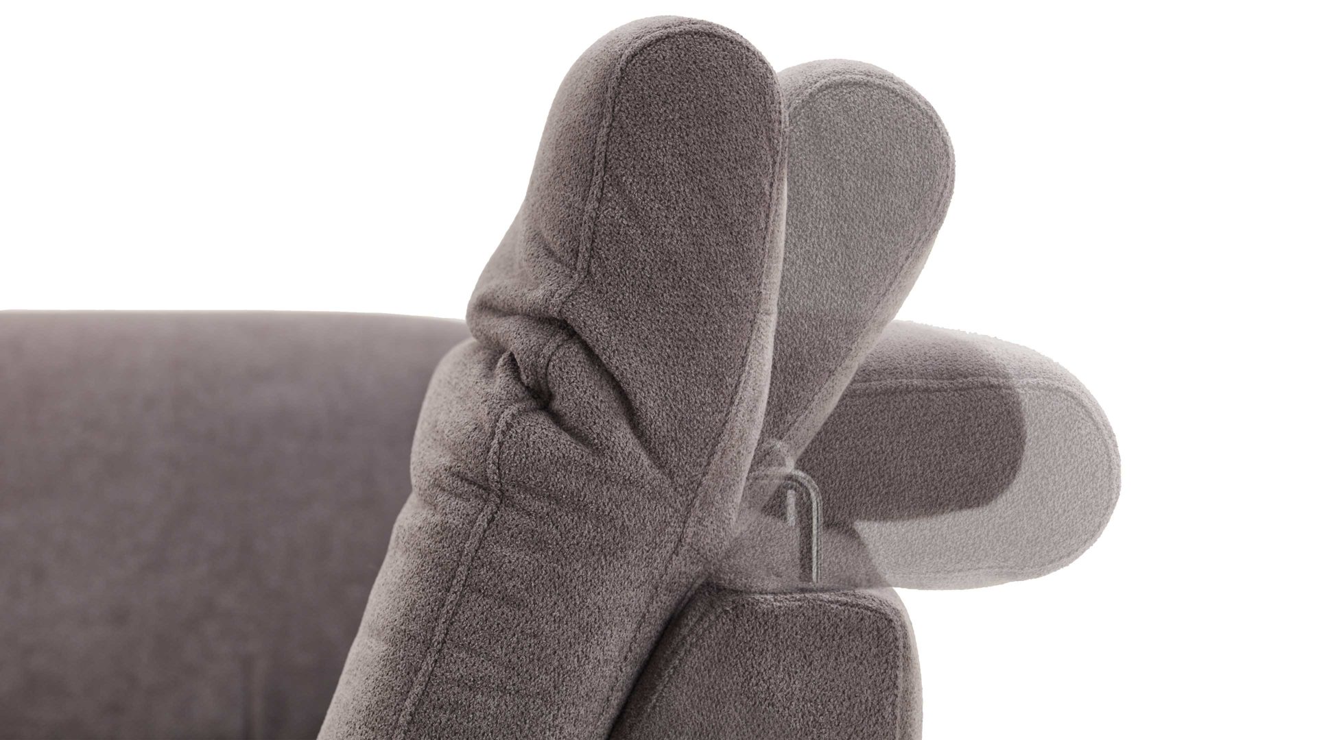 Funktion KAWOO aus Metall in Transparent KAWOO Polsterprogramm Torino - Kopfteilverstellung manuell