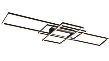 Deckenleuchte Trio lighting for you aus Metall in Schwarz Trio Deckenleuchte Irvine anthrazitfarbenes Metall – Länge ca. 105 cm