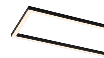 Deckenleuchte Trio lighting for you aus Metall in Schwarz Trio Deckenleuchte Irvine anthrazitfarbenes Metall – Länge ca. 105 cm