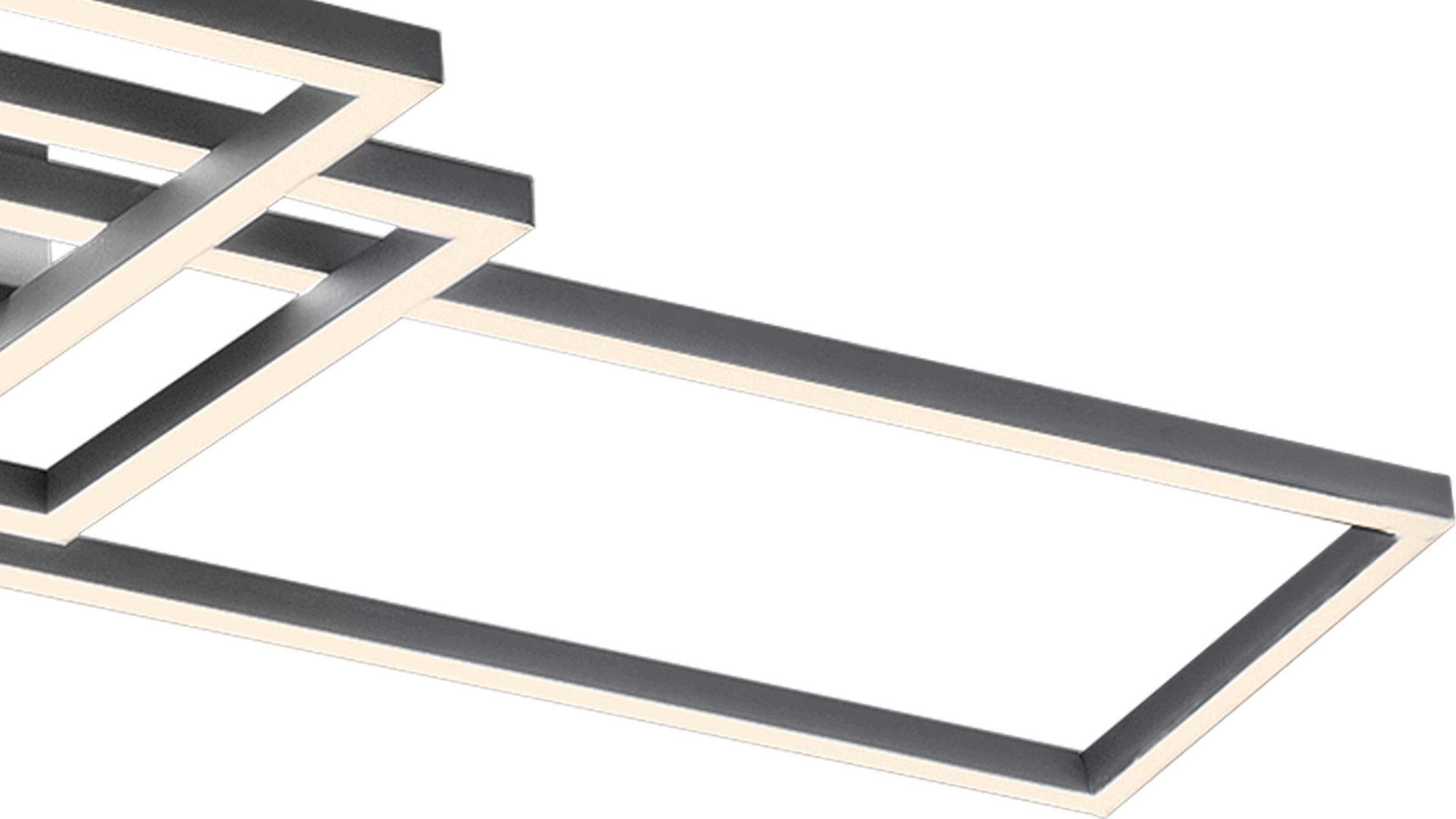 Deckenleuchte Trio lighting for you aus Metall in Metallfarben Trio Deckenleuchte Irvine Nickel matt – Länge ca. 105 cm