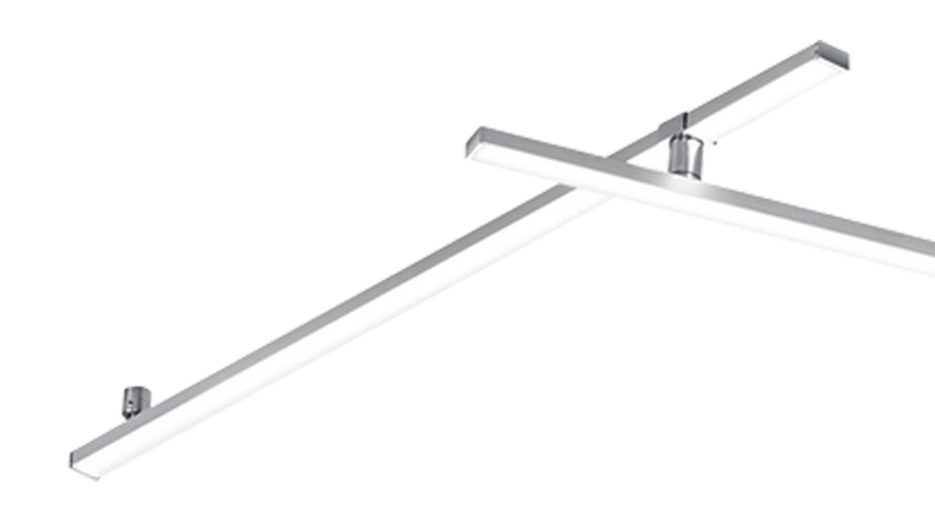 Deckenleuchte Trio lighting for you aus Metall in Metallfarben Trio LED-Deckenleuchte Indira Nickel matt – Länge ca. 210 - 345 cm