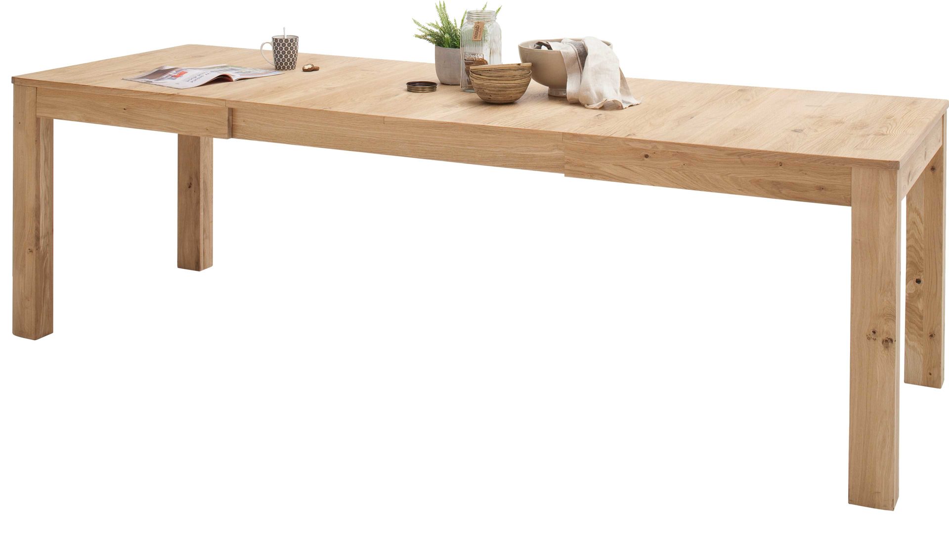 Auszugtisch Mca furniture aus Holz in Holzfarben Wohnprogramm Santori - Auszugtisch Asteiche & Eiche– ca. 160-260 x 90 cm