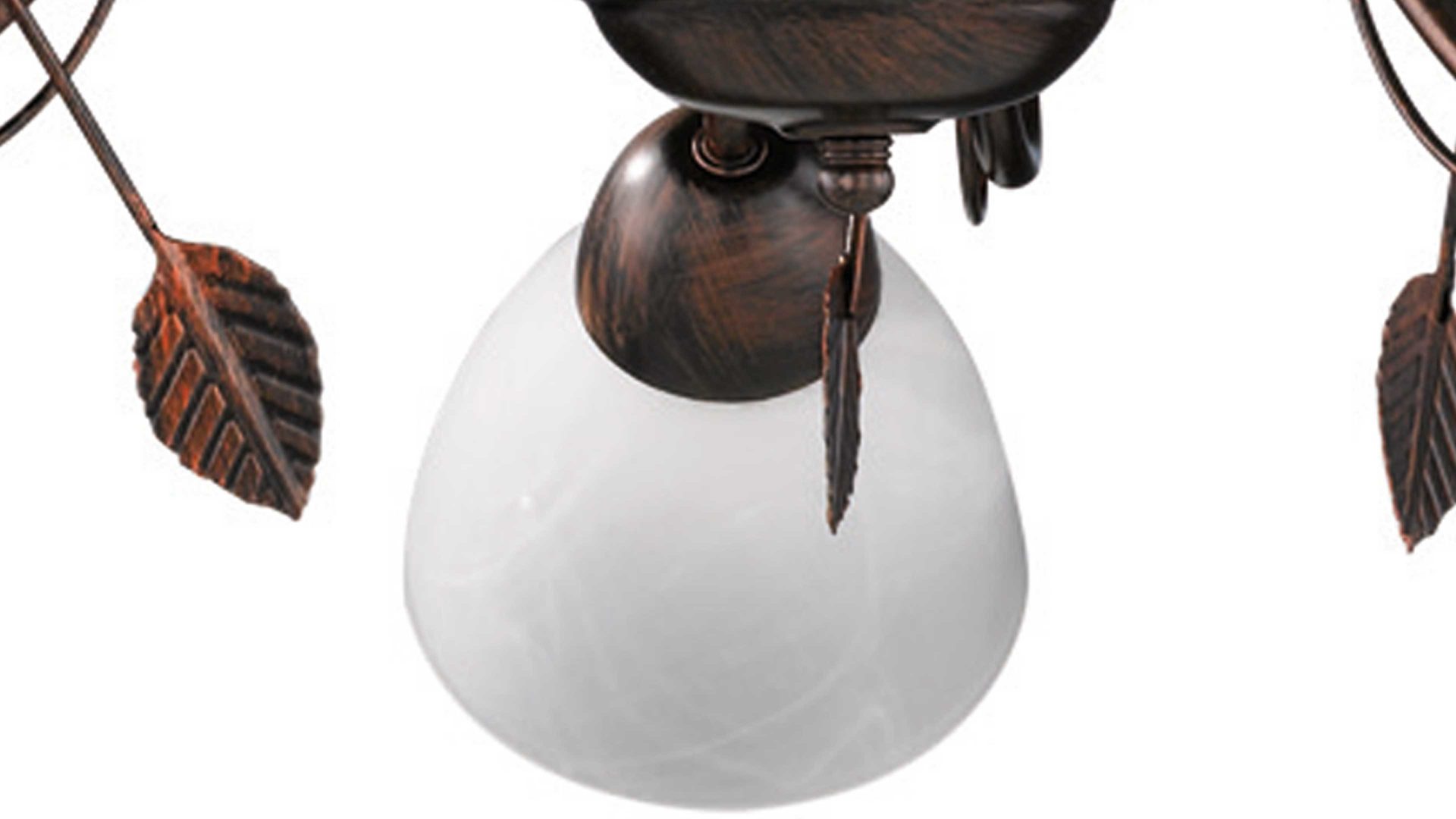 Kronleuchter Trio lighting for you aus Metall in Metallfarben TRIO Lampenserie Traditio - Kronleuchter antik rostfarbenes Metall – drei Lampenschirme