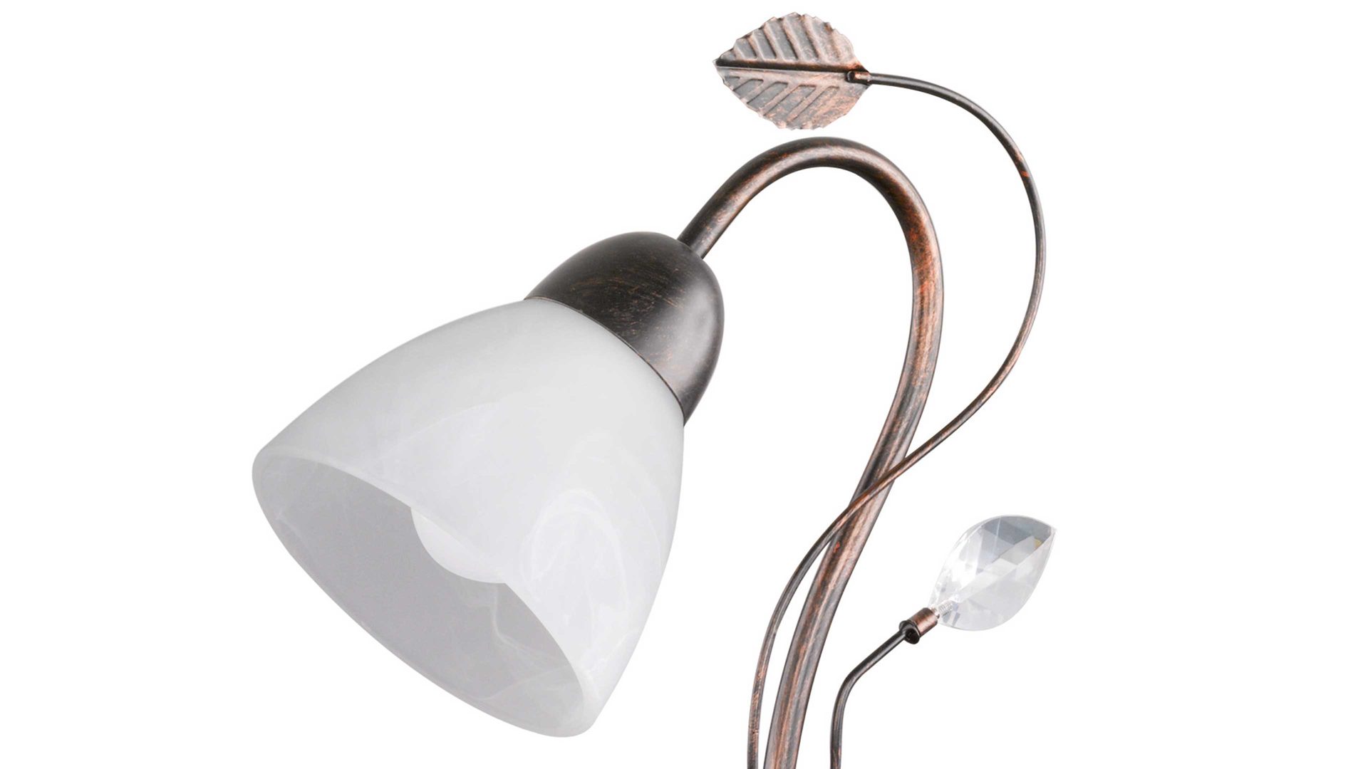 Tischleuchte Trio lighting for you aus Metall in Metallfarben TRIO Lampenserie Traditio - Tischleuchte antik rostfarbenes Metall – Höhe ca. 32 cm