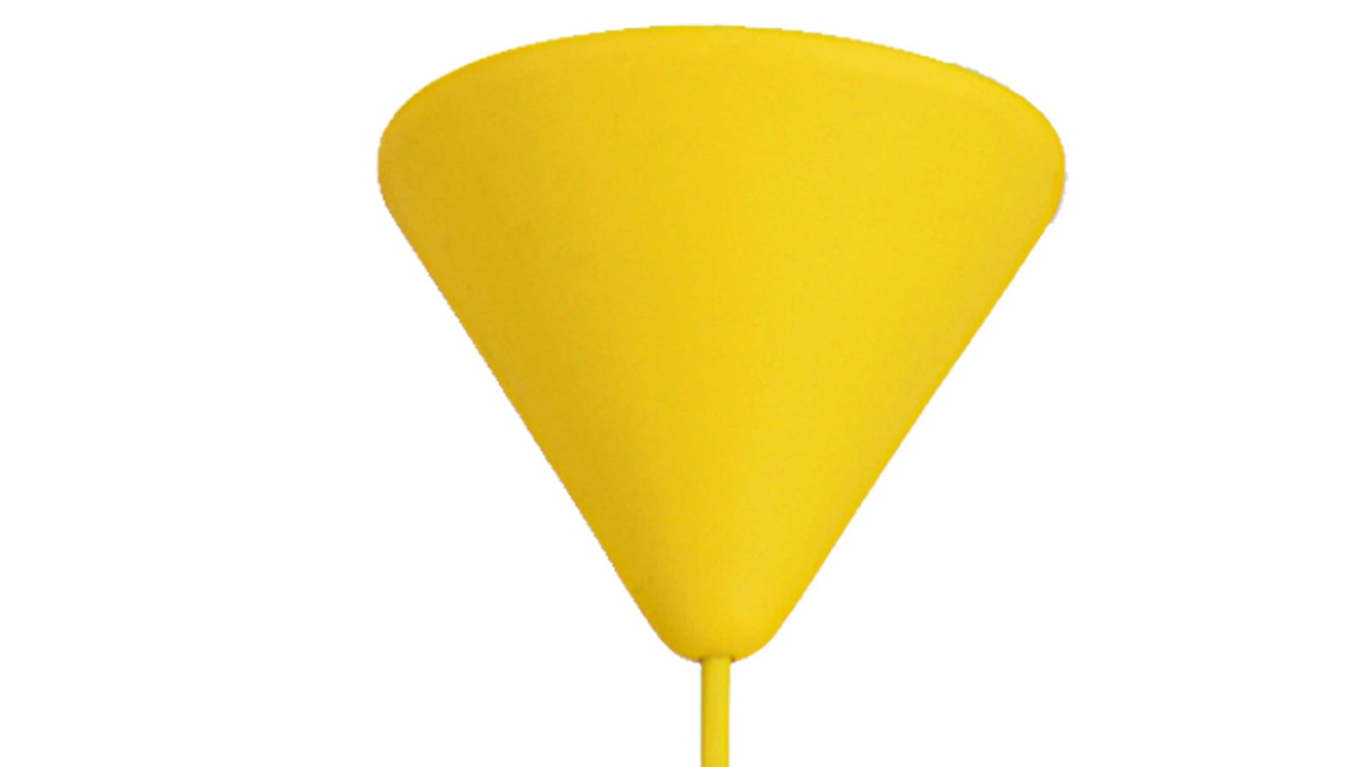 Pendelleuchte Näve aus Kunststoff in Gelb näve Pendelleuchte zitronengelber Kunststoff - Durchmesser ca. 30 cm