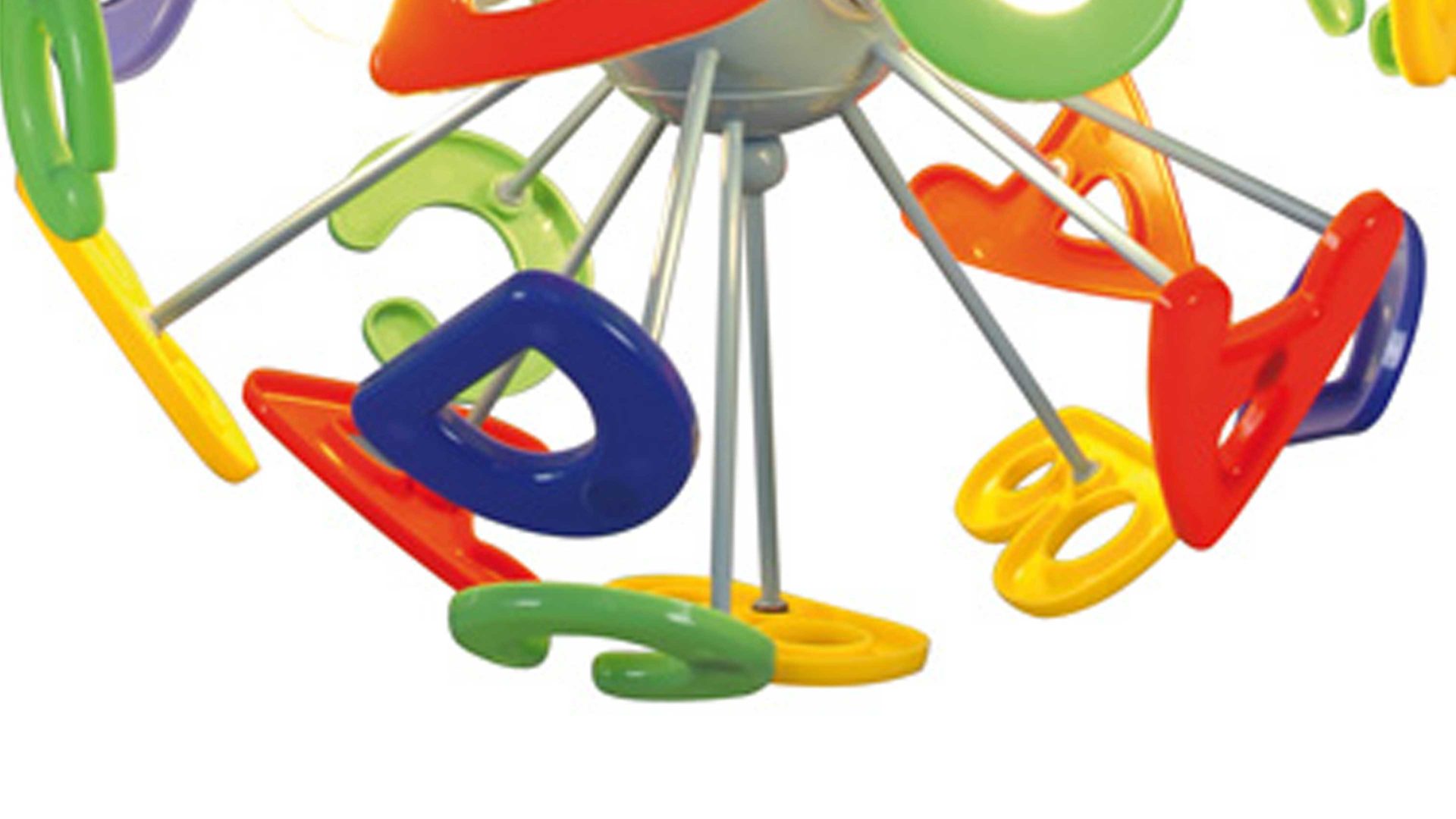 Kinderleuchte Näve aus Kunststoff in Mehrfarbig näve Kinderzimmer Hängelampe Buchstaben bunte Kunststoffbuchstaben - Duchmesser ca. 40 cm