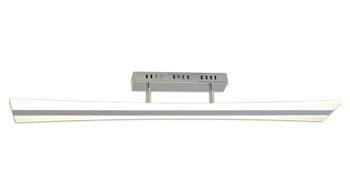 Deckenleuchte Näve aus Metall in Metallfarben näve LED-Deckenlampe Barrel silberfarben – Länge ca. 99 cm