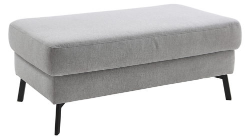 Polsterhocker COMFORT SMART aus Stoff in Hellgrau COMFORT SMART Anuk - Polsterhocker hellgrauer Bezug Simply Clean – ca. 92 x 67 cm