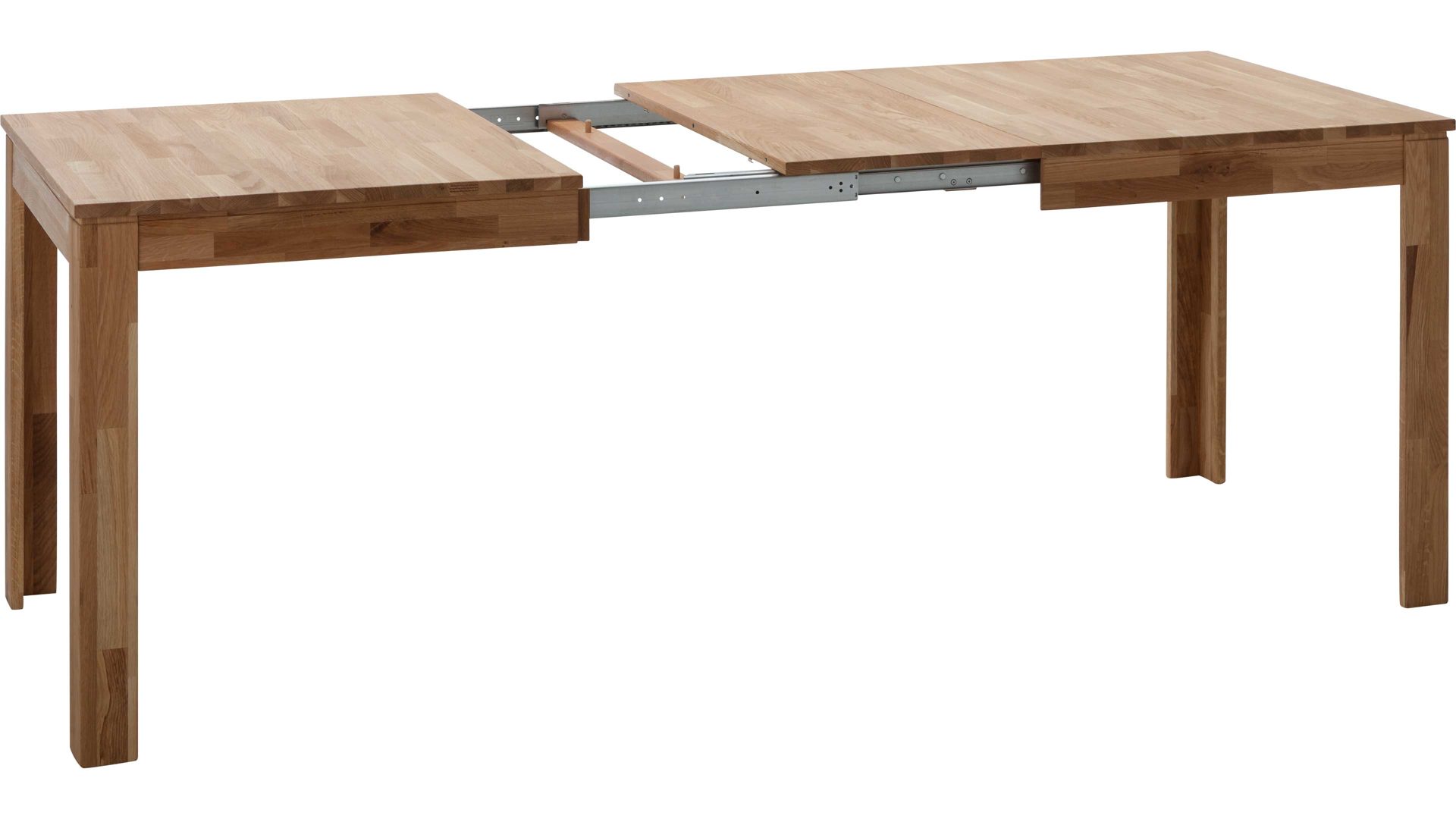 Auszugtisch Standard furniture factory aus Holz in Holzfarben Esszimmertisch Pedro mit Ausziehfunktion als Massivholzmöbel geöltes Eichenholz - ca. 140-220 x 80 cm