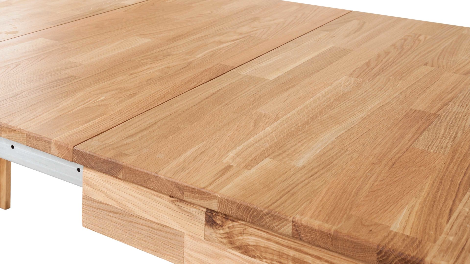 Auszugtisch Standard furniture factory aus Holz in Holzfarben Esszimmertisch Pedro mit Ausziehfunktion als Massivholzmöbel geöltes Eichenholz - ca. 140-220 x 80 cm