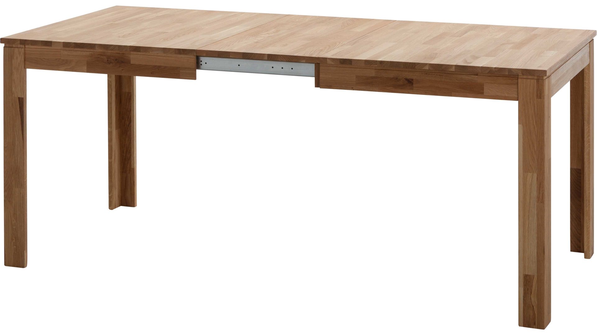 Auszugtisch Standard furniture factory aus Holz in Holzfarben Esszimmertisch Pedro mit Ausziehfunktion als Massivholzmöbel geöltes Eichenholz - ca. 140-180 x 80 cm