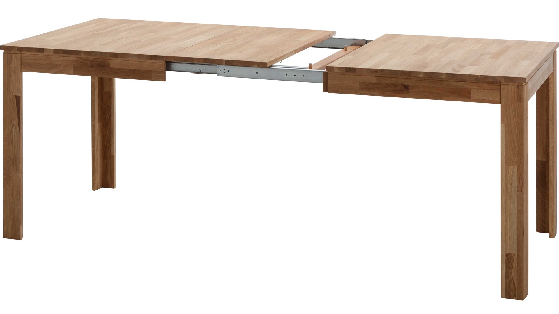 Auszugtisch Standard furniture factory aus Holz in Holzfarben Esszimmertisch Pedro mit Ausziehfunktion als Massivholzmöbel geöltes Eichenholz - ca. 140-220 x 80 cm