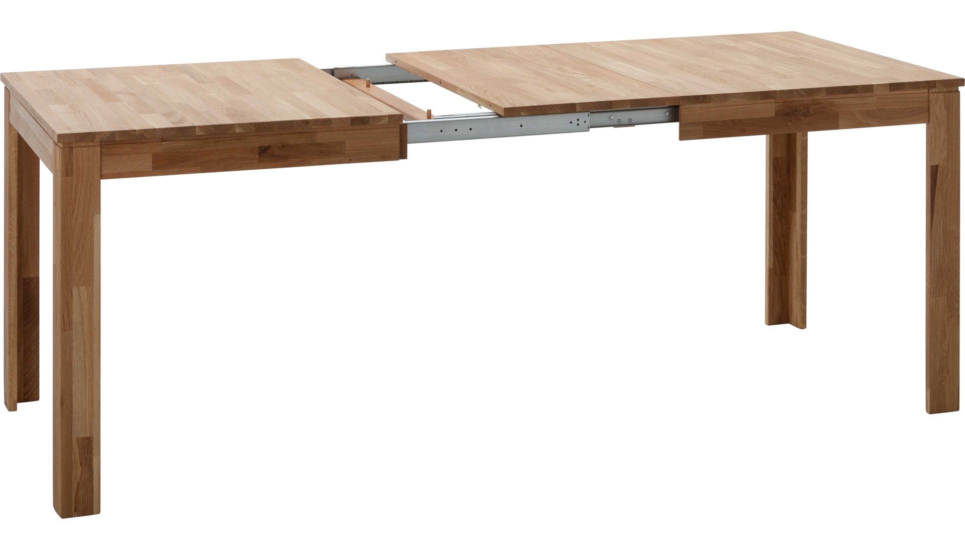 Auszugtisch Standard furniture factory aus Holz in Holzfarben Esszimmertisch Pedro mit Ausziehfunktion als Massivholzmöbel geöltes Eichenholz - ca. 140-220 x 80 cm