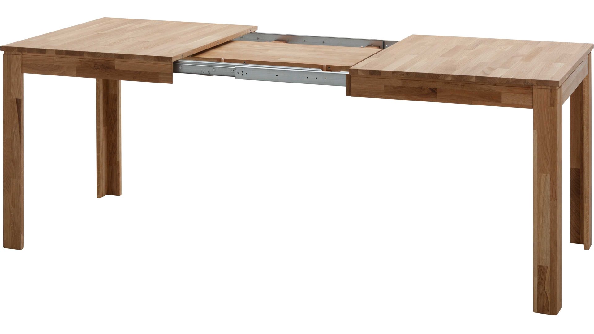 Auszugtisch Standard furniture factory aus Holz in Holzfarben Esszimmertisch Pedro mit Ausziehfunktion als Massivholzmöbel geöltes Eichenholz - ca. 140-220 x 80 cm