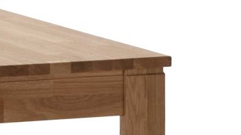 Esstisch Standard furniture factory aus Holz in Holzfarben Esszimmertisch Pedro als Massivholzmöbel geöltes Eichenholz - ca. 120 x 80 cm