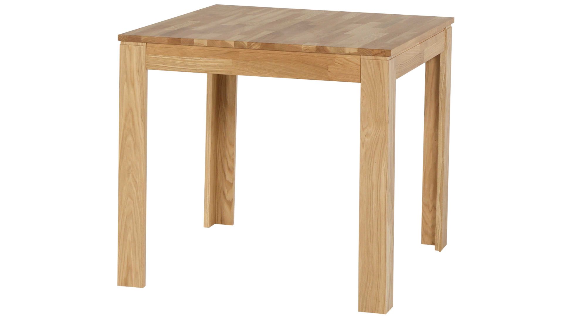 Esstisch Standard furniture factory aus Holz in Holzfarben Esszimmertisch Pedro als Massivholzmöbel geöltes Eichenholz - ca. 80 x 80 cm