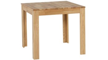 Auszugtisch Standard furniture factory aus Holz in Holzfarben Esszimmertisch Pedro mit Ausziehfunktion als Massivholzmöbel geöltes Eichenholz - ca. 86-126 x 80 cm