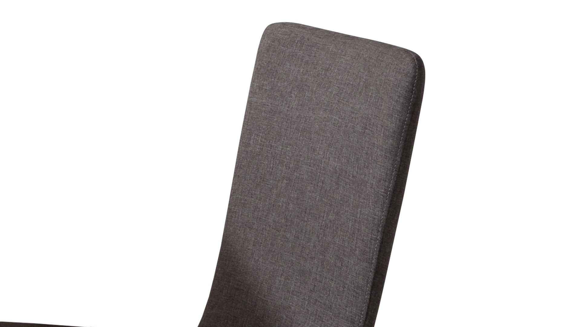 Polsterstuhl Standard furniture factory aus Webstoff in Grau Polsterstuhl bzw. Sitzmöbel Manon anthrazitfarbener Bezug 7047 Grand, Schale 3 & Eichenholzgestell