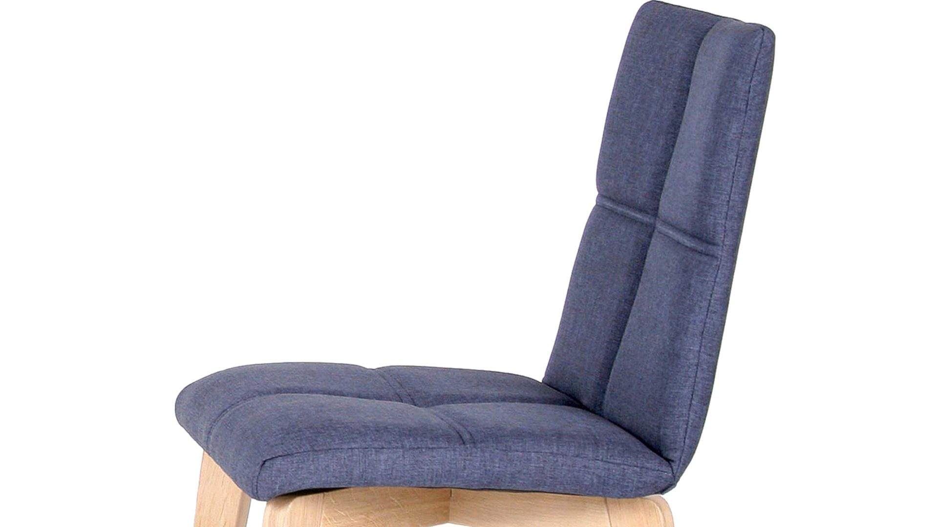 Polsterstuhl Standard furniture factory aus Stoff in Blau Polsterstuhl Manon als Esszimmerstuhl  jeansblauer Bezug Grand 4012, Schale 2 & Buchenholzgestell