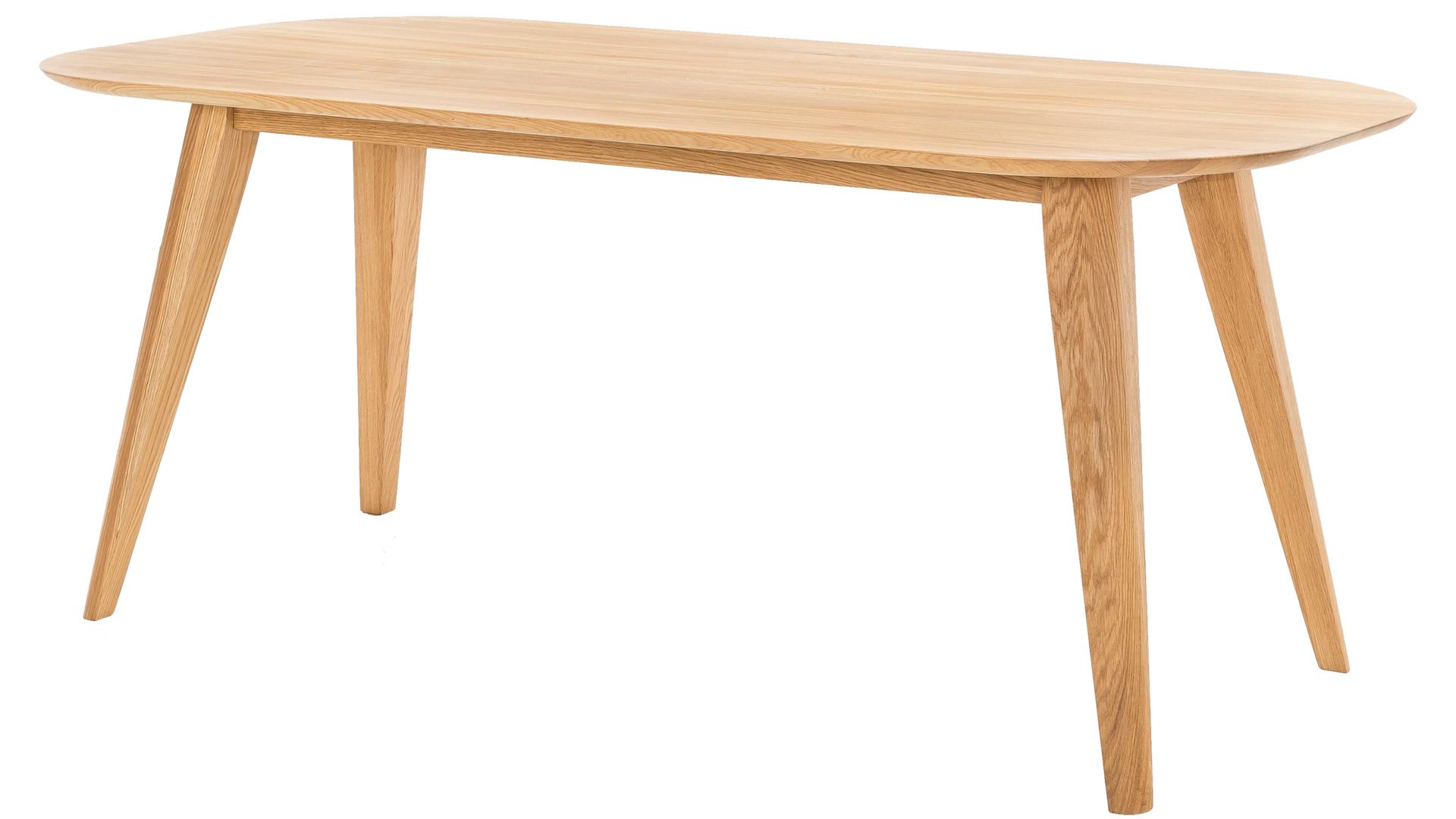 Esstisch Standard furniture factory aus Holz in Holzfarben Massivholzmöbel - Esstisch Ottawa geölte Eiche – oval, ca. 180 x 90 cm