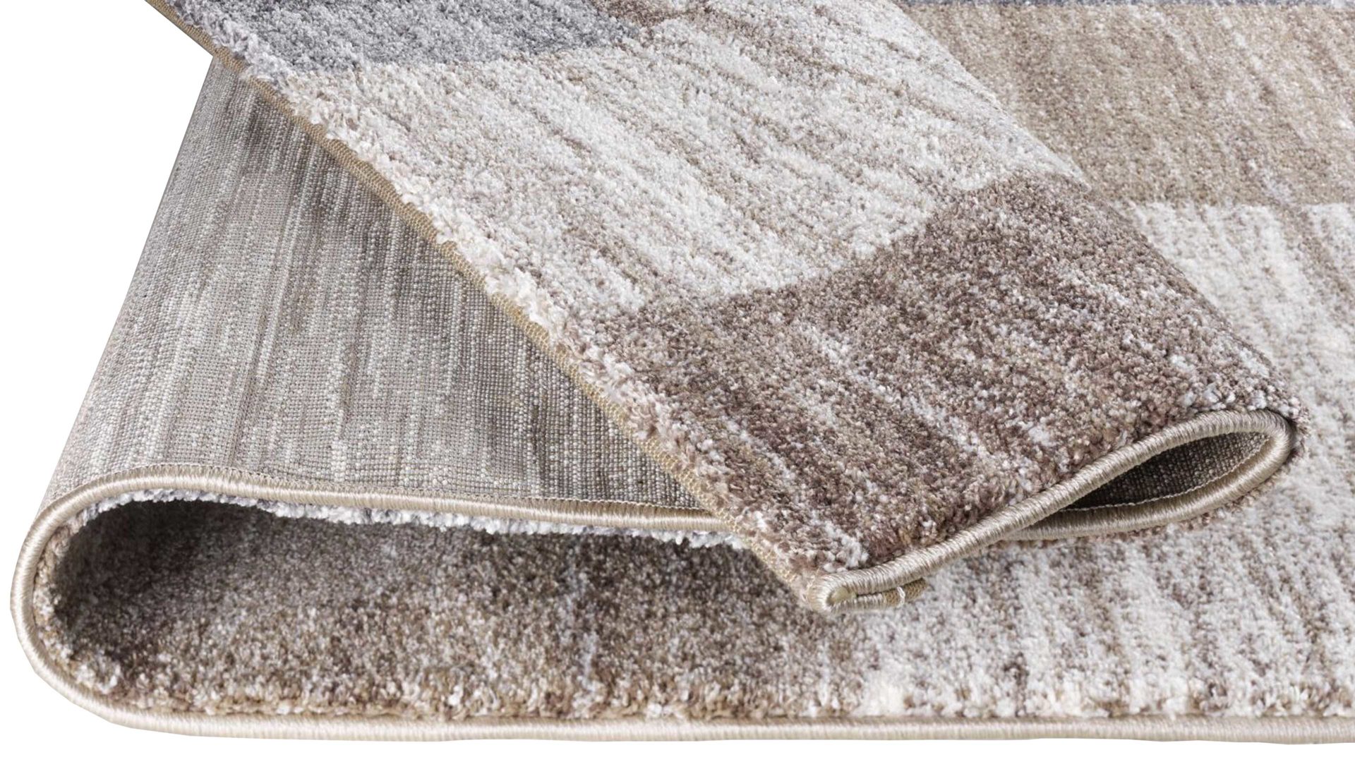 Webteppich Oci aus Kunstfaser in Braun Webteppich Sofi Grand für Ihre Wohnaccessoires beige & braune Kunstfaser – ca. 140 x 200 cm