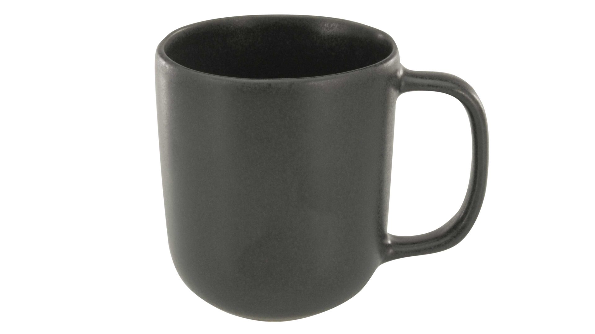 Kaffeebecher Creatable aus Steinzeug in Schwarz CREATABLE Pietra – Henkelbecher schwarzes Steinzeug – ca. 350 ml