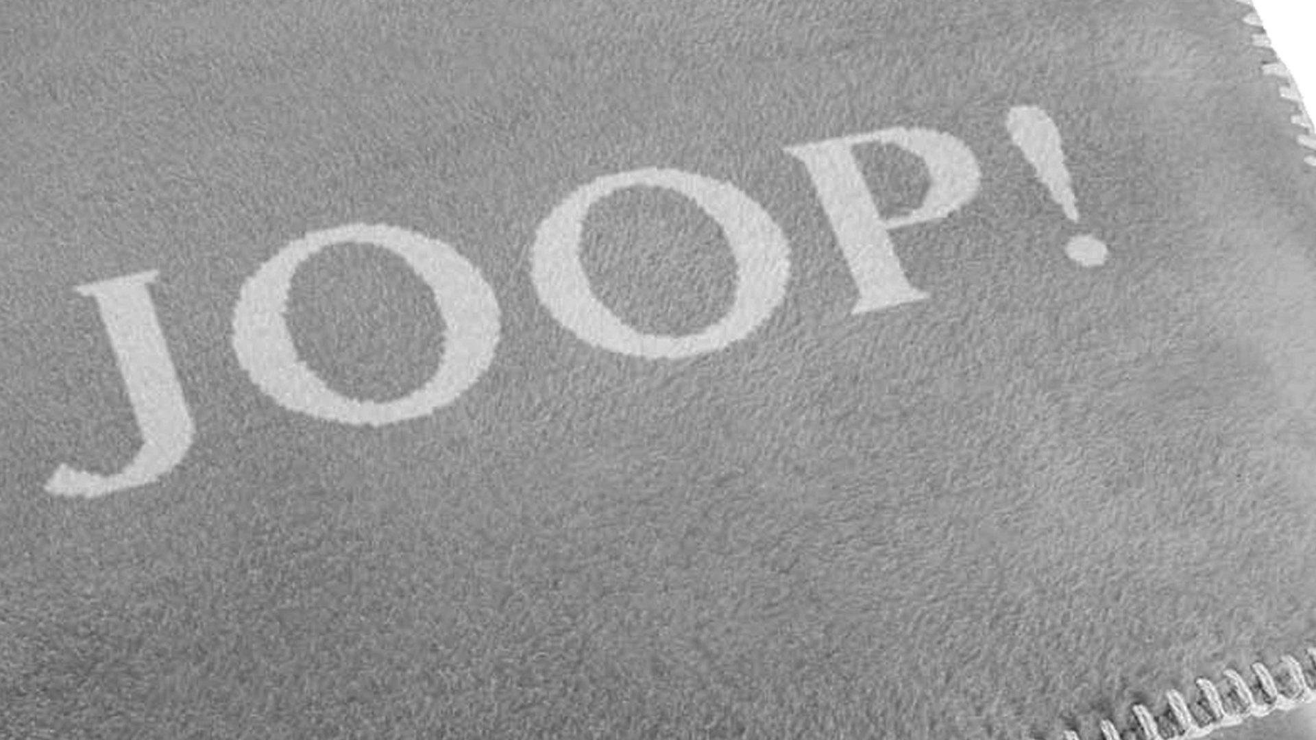 Wohndecke Biederlack® aus Stoff in Grau JOOP! Wohndecke Uni Doubleface Graphit & Rauch – ca. 150 x 200 cm