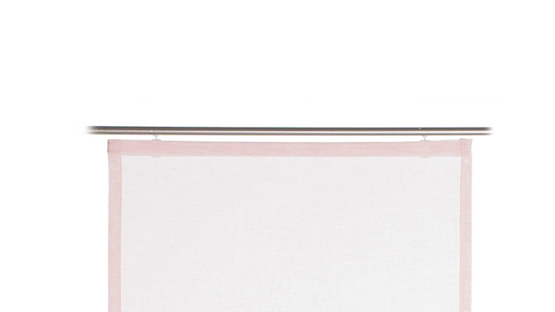 Flächenvorhang Gözze aus Stoff in Pink Ambiente Trendlife by GÖZZE Flächenvorhang Peru altrosafarbene Leinenoptik – ca. 60 x 245 cm
