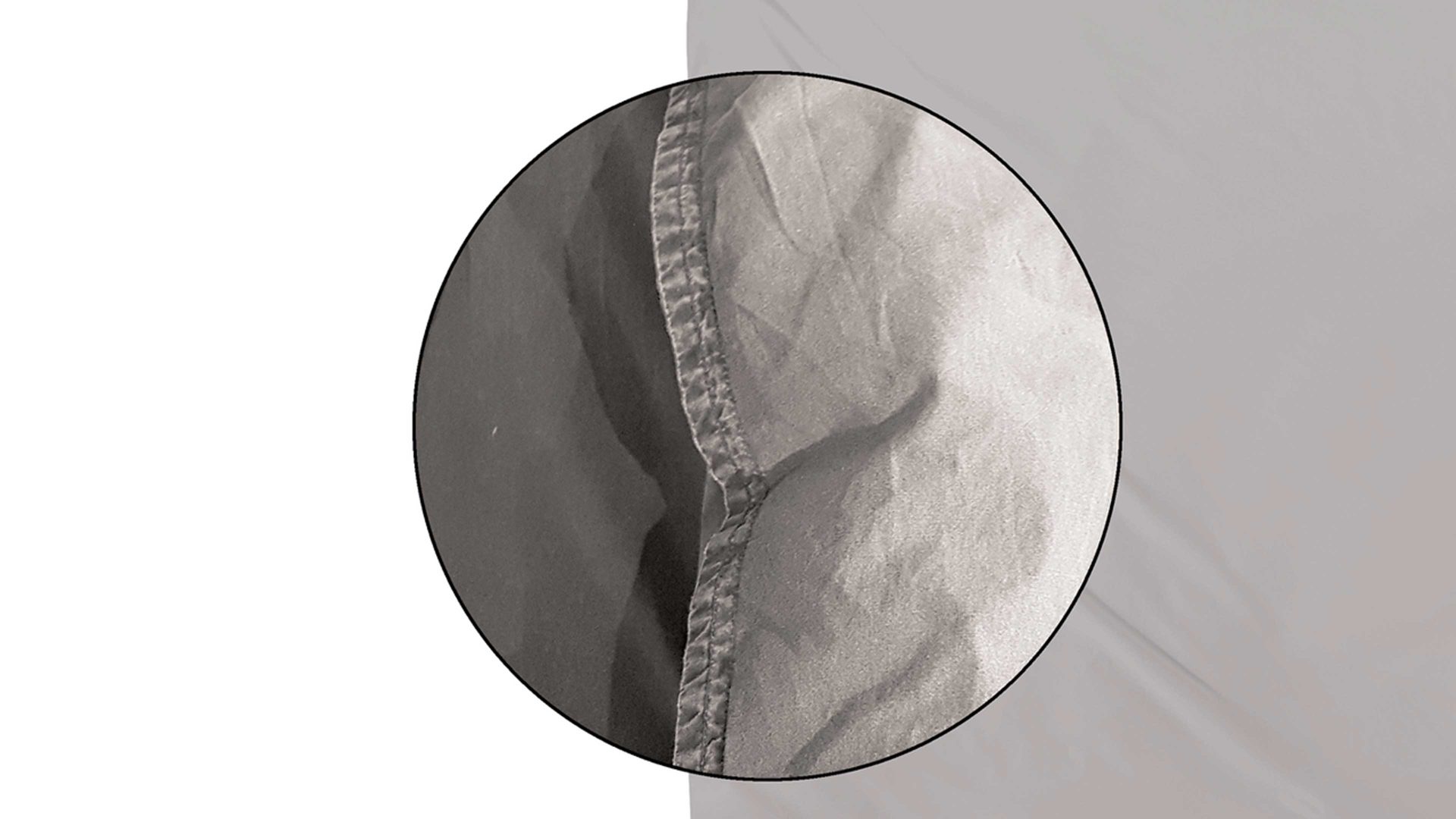 Bettwäsche-Set H. g. hahn haustextilien® aus Stoff in Hellgrau HAHN Bettwäsche-Set Stone Washed - Heimtextilien kittfarbene Baumwolle – dreiteilig, ca. 200 x 200 cm