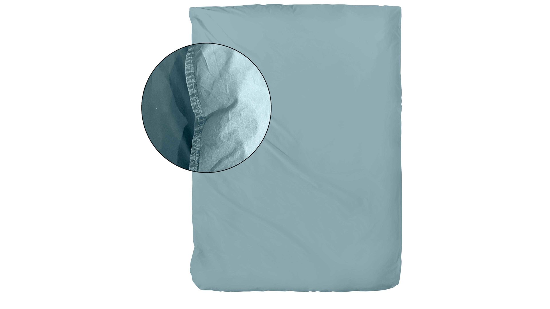 Bettwäsche-Set H. g. hahn haustextilien® aus Stoff in Hellgrün HAHN Bettwäsche-Set Stone Washed flaschengrüne Baumwolle – dreiteilig, ca. 200 x 200 cm