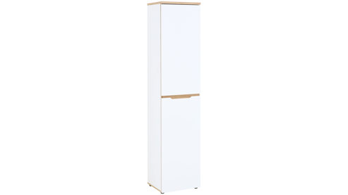 Aktenschrank Innostyle aus Holz in Weiß Büro Serie Memphis - Büroschrank Weiß & Artisan Eiche - ca. 45 x 197 cm