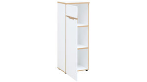 Aktenschrank Innostyle aus Holz in Weiß Büro Serie Memphis - Büroschrank Weiß & Artisan Eiche - ca. 45 x 122 cm