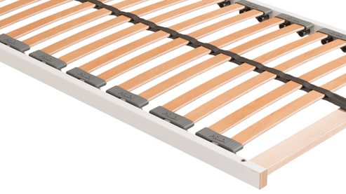 Babybett Paidi aus Holz in Hellgrau PAIDI Babyzimmer Kira – Babybettgestell Eiche Nautik & Kreideweiß - Liegefläche ca. 70 x 140 cm