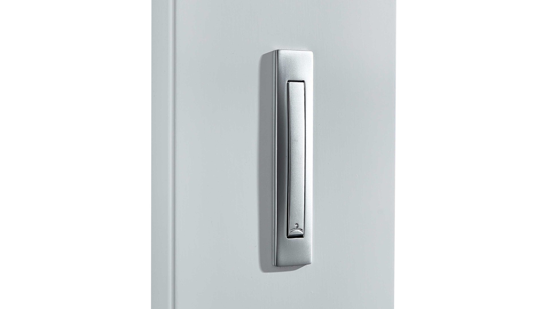 Wandgarderobe Germania aus Holz in Weiß Wandgarderobe Colorado bzw. Garderobenpaneel weiße Hochglanzoberflächen - drei Klapp-Kleiderhaken