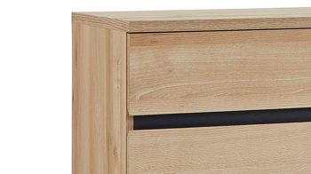 Schuhschrank Germania aus Holz in Holzfarben Schuhschrank Lissabon, ein Flurschrank mit Komfort Edelbuche - zwei Türen & eine Schublade