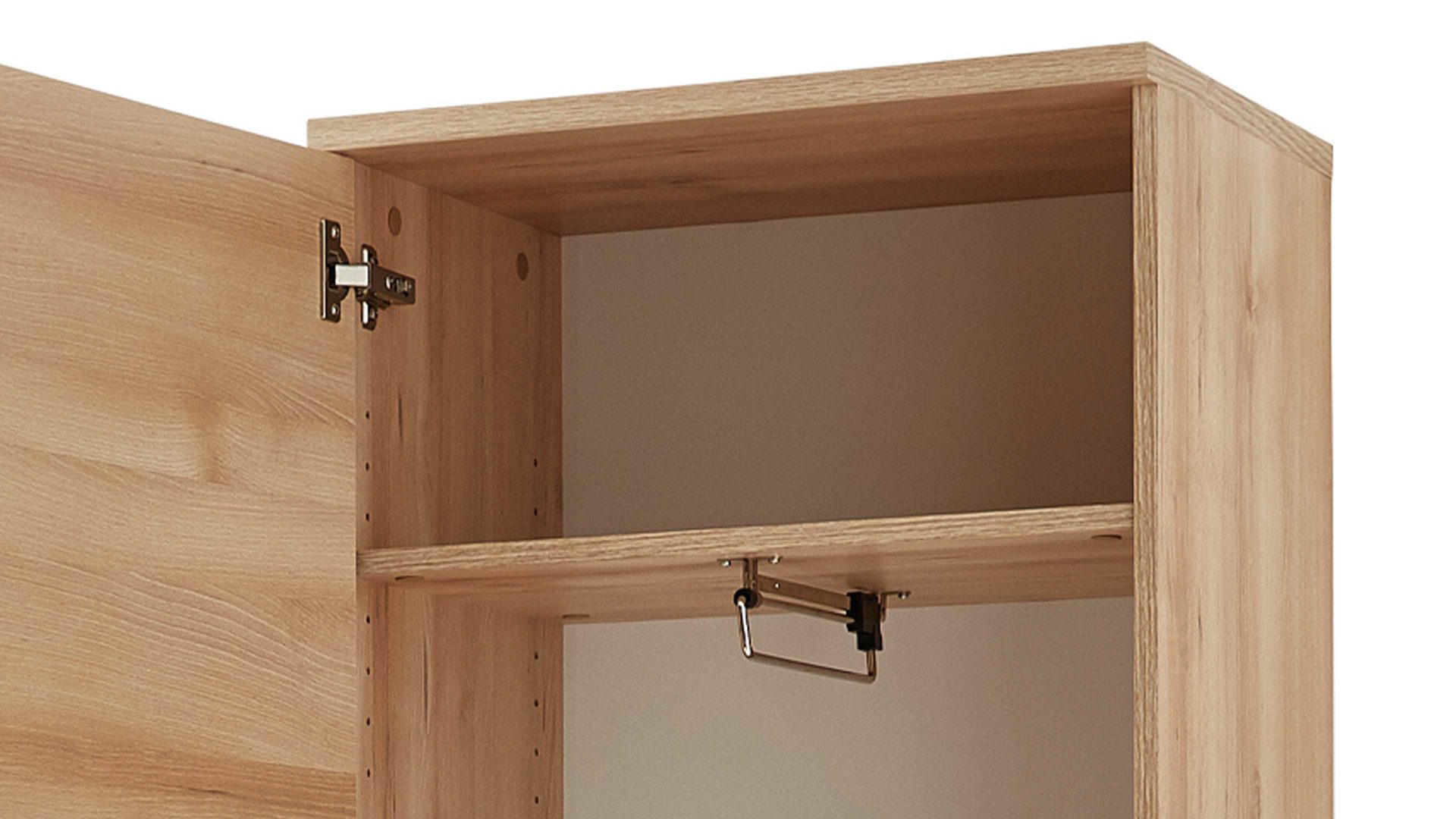 Garderobenschrank Germania aus Holz in Holzfarben Garderobenschrank Lissabon als stilvolles Dielenmöbel Edelbuche - eine Tür